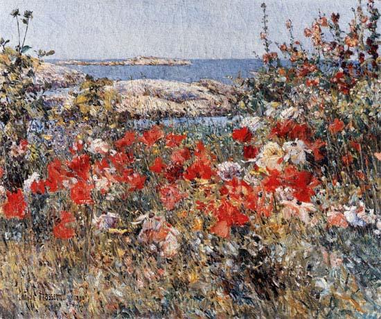 Childe Hassam Celia Thaxter Garden, 1890 oil painting picture